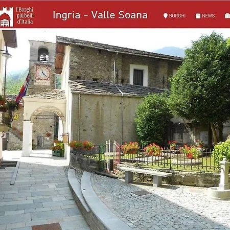 公寓 Nido Paradiso Nido, Balcone Panoramico Sulla Valle Soana *